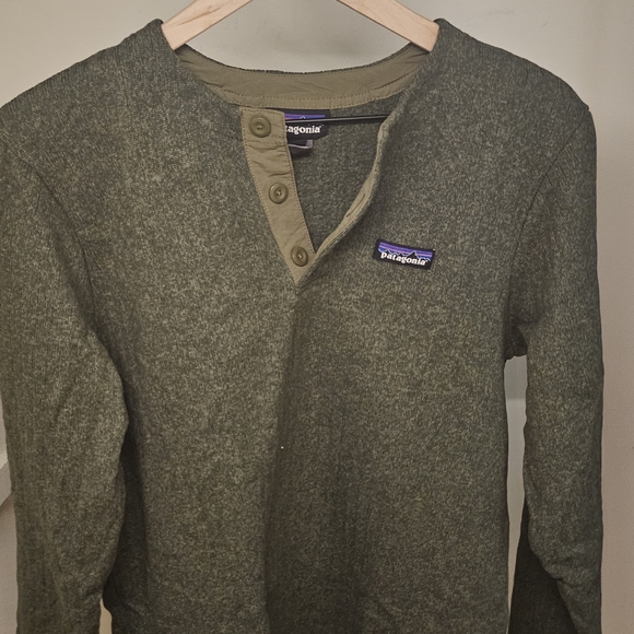 Patagonia Men's Olive Long Sleeve Henley